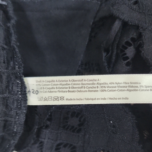 Black Free People Adella Bralette Size Xl - Picture 8 of 8